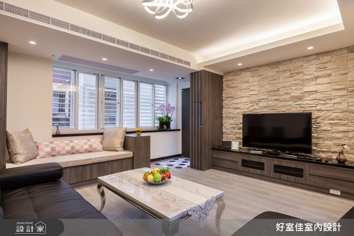 24坪老屋(31~40年)＿現代風客廳案例圖片＿好室佳室內設計＿好室佳_日常的溫度 木質調之1
