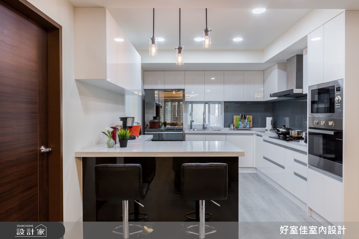 24坪老屋(31~40年)＿現代風廚房吧檯案例圖片＿好室佳室內設計＿好室佳_日常的溫度 木質調之11