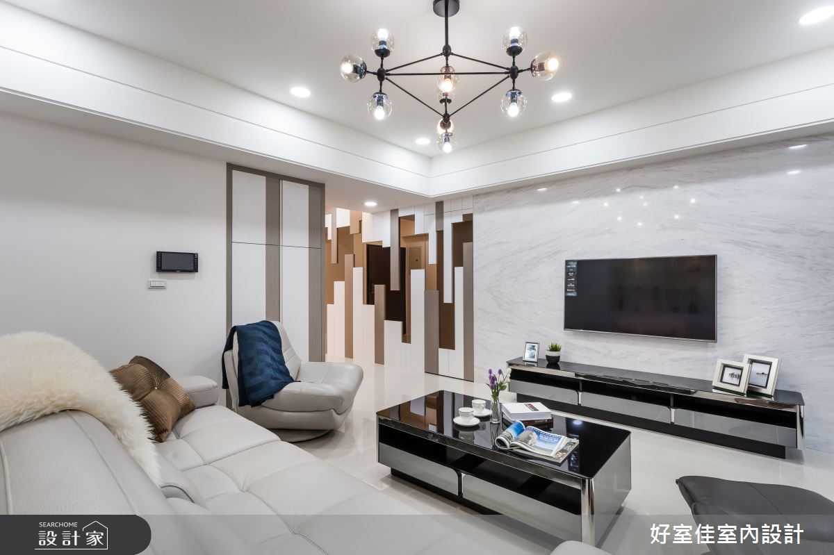 45坪新成屋(5年以下)＿現代風客廳案例圖片＿好室佳室內設計＿好室佳_久看不膩的品味居家之1