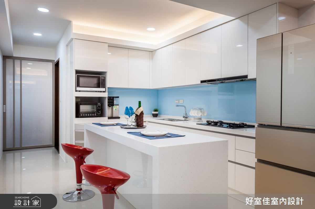 45坪新成屋(5年以下)＿現代風廚房中島案例圖片＿好室佳室內設計＿好室佳_久看不膩的品味居家之11