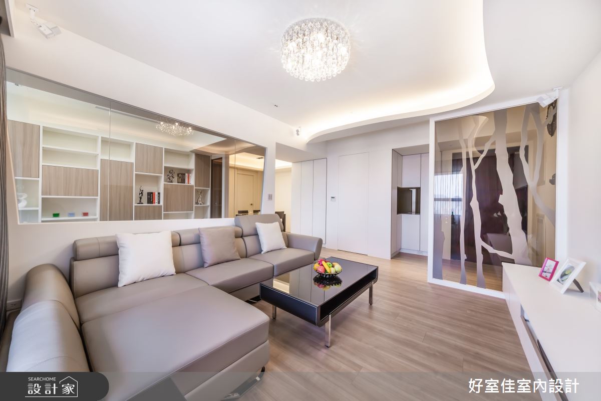 27坪新成屋(5年以下)＿簡約風客廳案例圖片＿好室佳室內設計＿好室佳_通透明亮的簡約之4