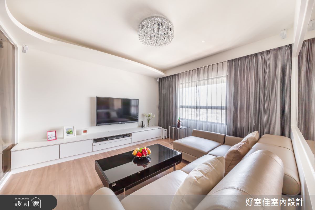 27坪新成屋(5年以下)＿簡約風客廳案例圖片＿好室佳室內設計＿好室佳_通透明亮的簡約之6