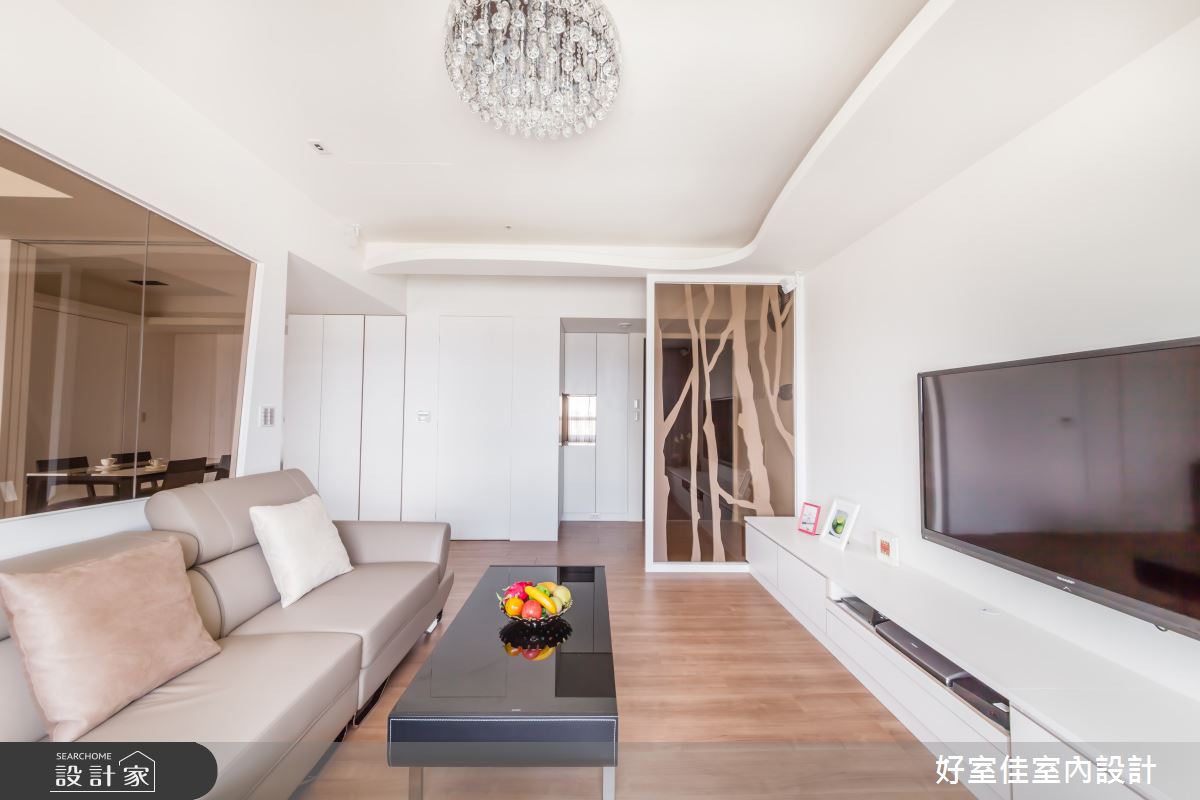27坪新成屋(5年以下)＿簡約風客廳案例圖片＿好室佳室內設計＿好室佳_通透明亮的簡約之7