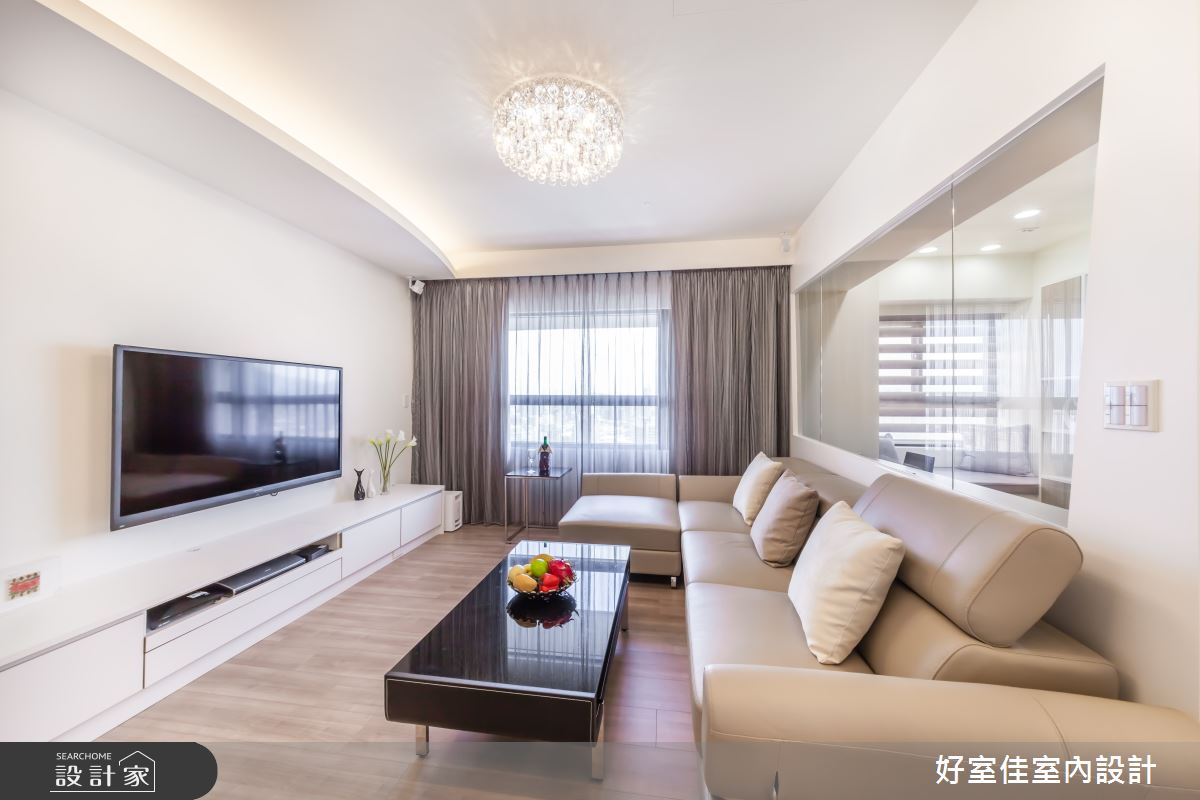 27坪新成屋(5年以下)＿簡約風客廳案例圖片＿好室佳室內設計＿好室佳_通透明亮的簡約之8