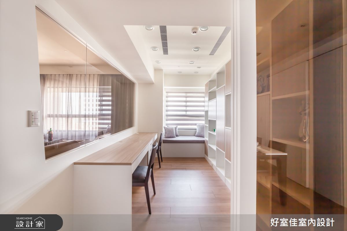 27坪新成屋(5年以下)＿簡約風書房案例圖片＿好室佳室內設計＿好室佳_通透明亮的簡約之14