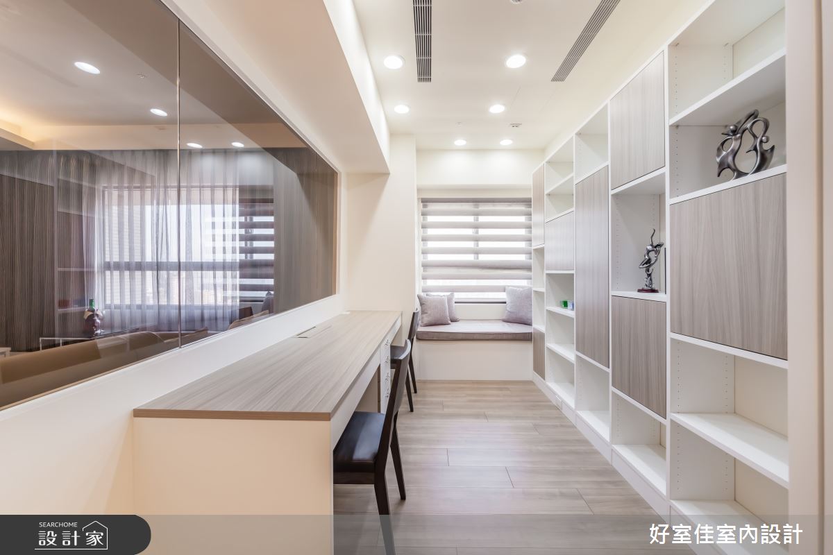 27坪新成屋(5年以下)＿簡約風書房案例圖片＿好室佳室內設計＿好室佳_通透明亮的簡約之15