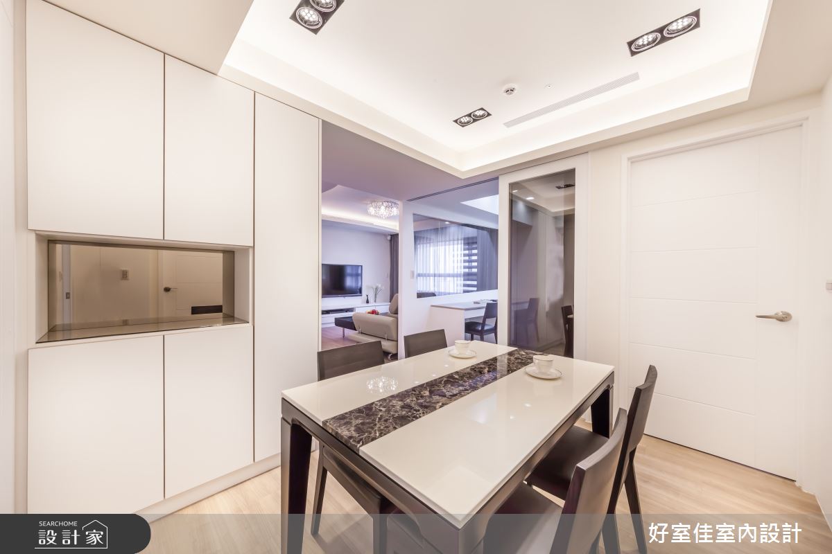 27坪新成屋(5年以下)＿簡約風餐廳案例圖片＿好室佳室內設計＿好室佳_通透明亮的簡約之17