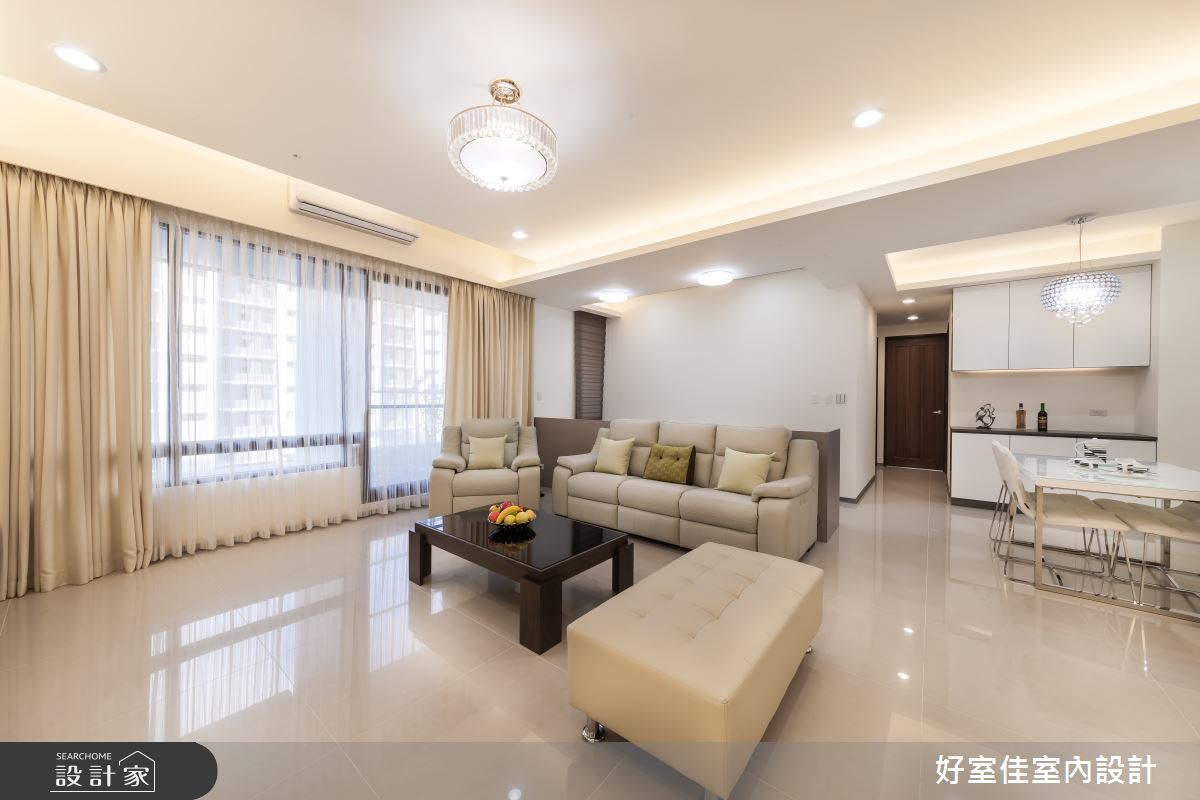 40坪新成屋(5年以下)＿簡約風客廳案例圖片＿好室佳室內設計＿好室佳_工作空間與家的結合之2