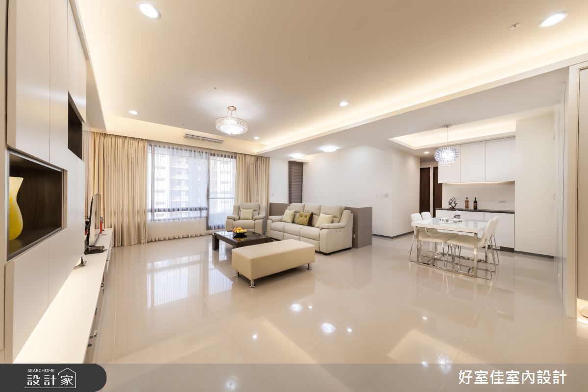 40坪新成屋(5年以下)＿簡約風客廳案例圖片＿好室佳室內設計＿好室佳_工作空間與家的結合之3