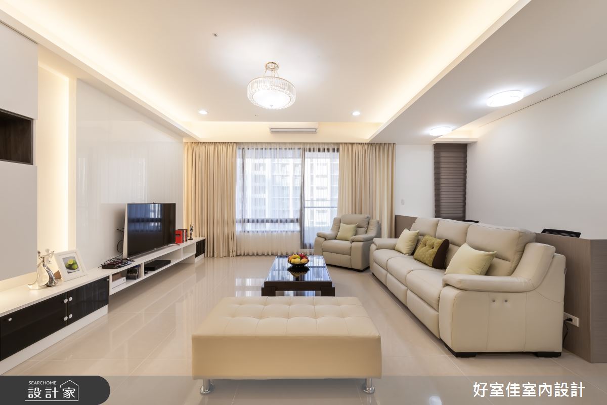 40坪新成屋(5年以下)＿簡約風客廳案例圖片＿好室佳室內設計＿好室佳_工作空間與家的結合之4