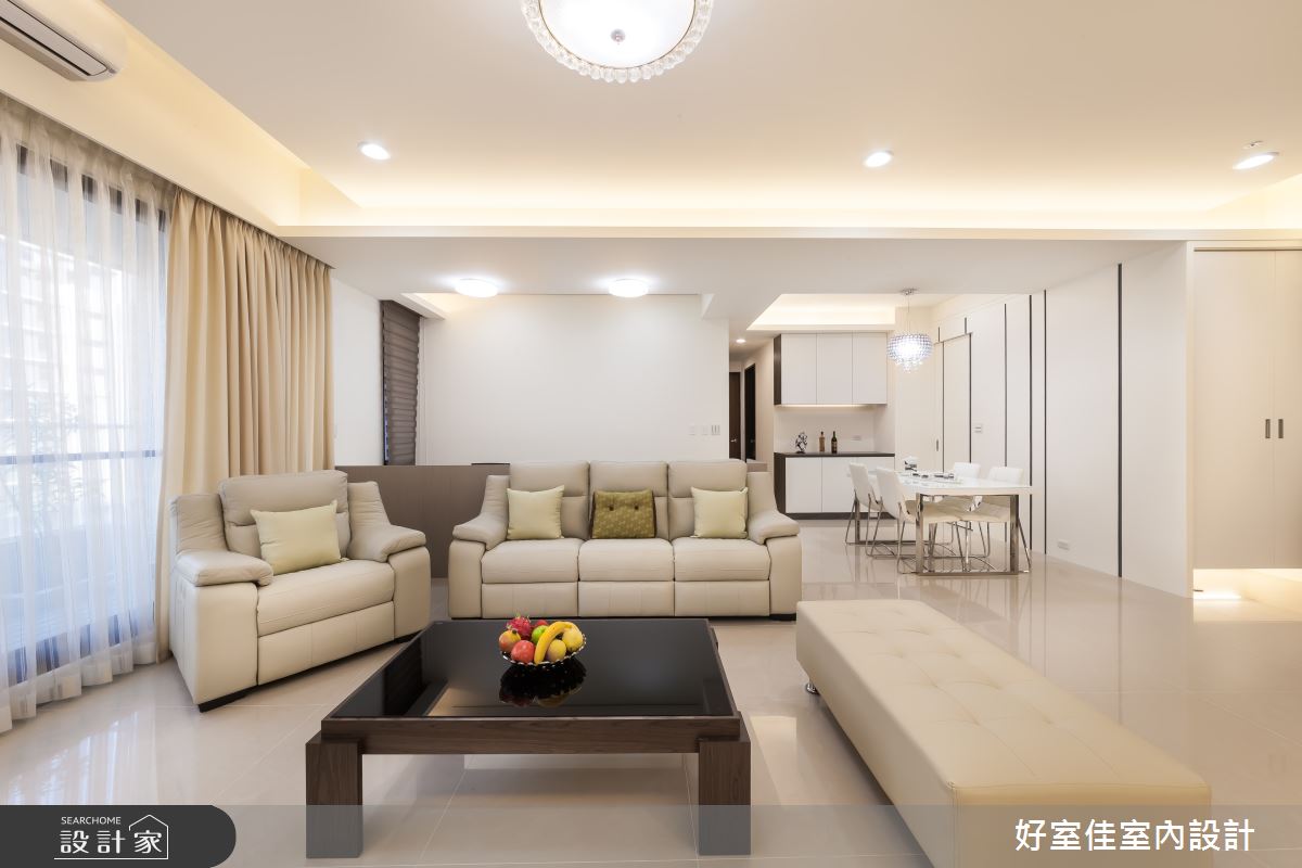 40坪新成屋(5年以下)＿簡約風客廳案例圖片＿好室佳室內設計＿好室佳_工作空間與家的結合之5