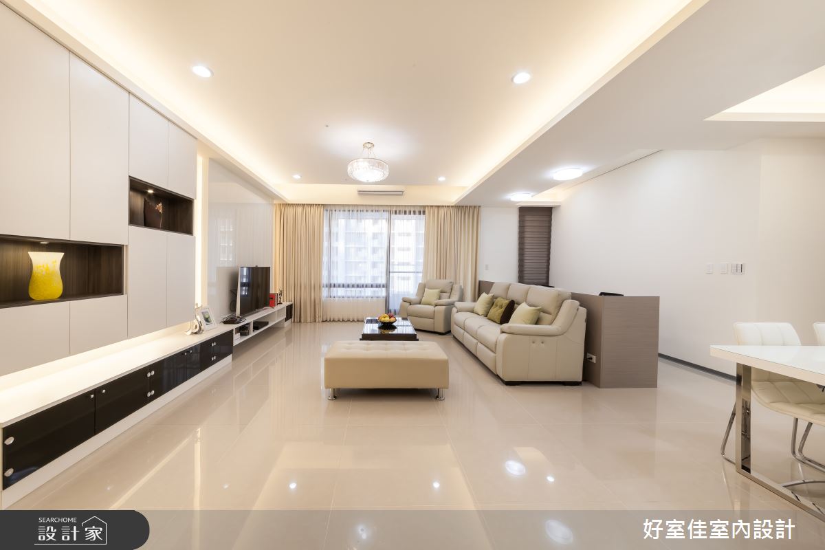 40坪新成屋(5年以下)＿簡約風客廳案例圖片＿好室佳室內設計＿好室佳_工作空間與家的結合之6