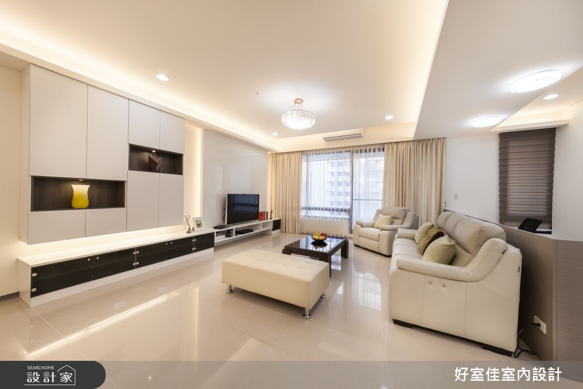 40坪新成屋(5年以下)＿簡約風客廳案例圖片＿好室佳室內設計＿好室佳_工作空間與家的結合之7
