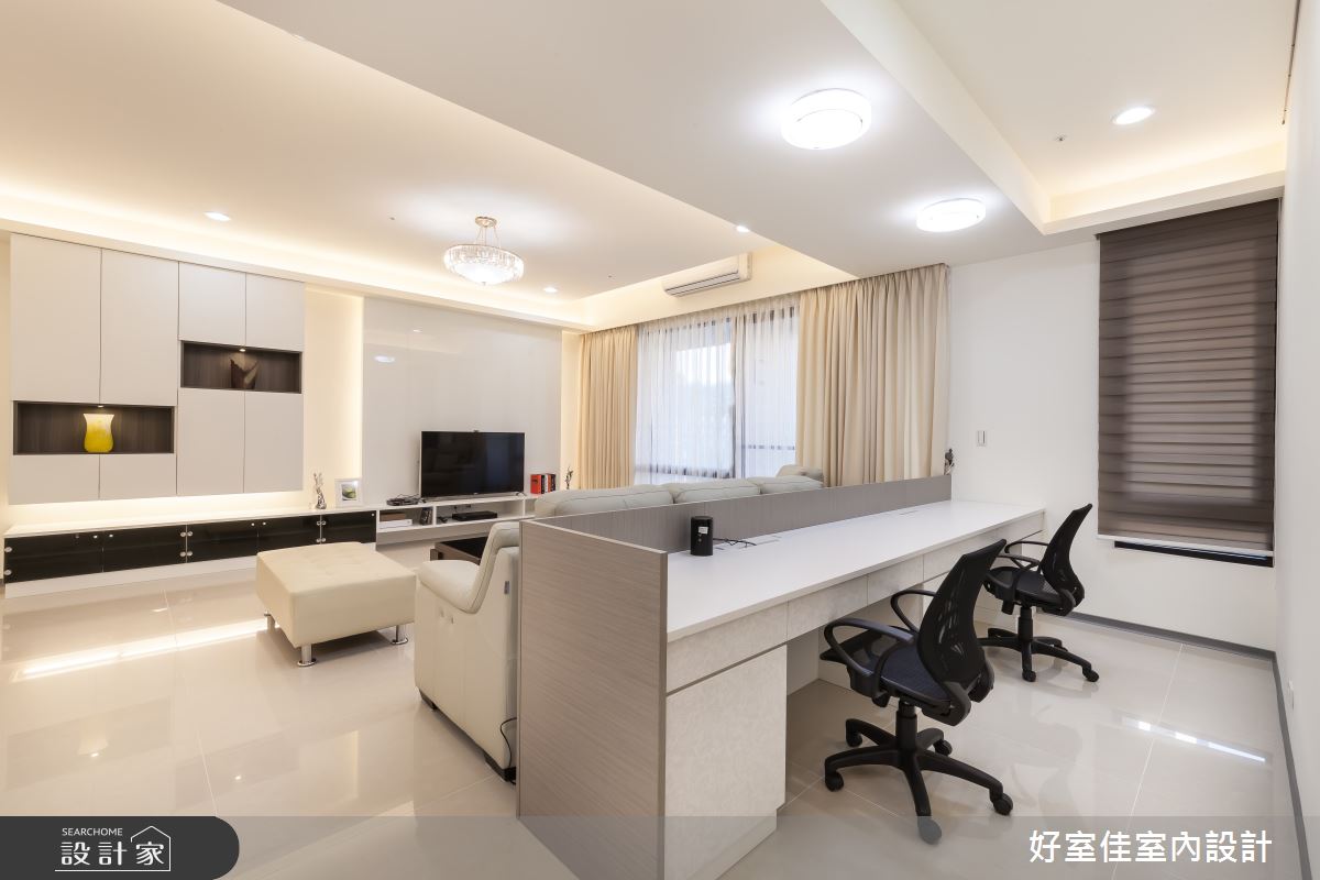 40坪新成屋(5年以下)＿簡約風書房案例圖片＿好室佳室內設計＿好室佳_工作空間與家的結合之12
