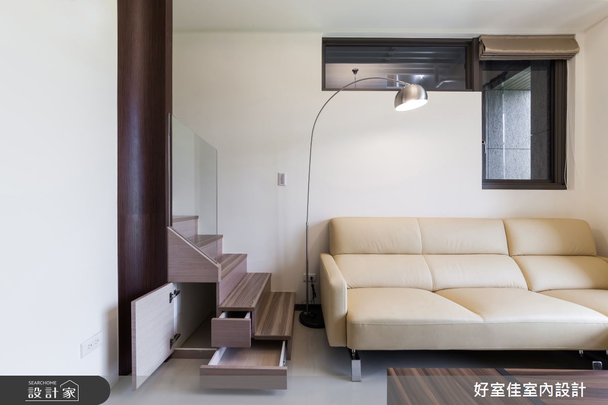 17坪新成屋(5年以下)＿簡約風客廳樓梯案例圖片＿好室佳室內設計＿好室佳_潛藏設計感的簡約之10
