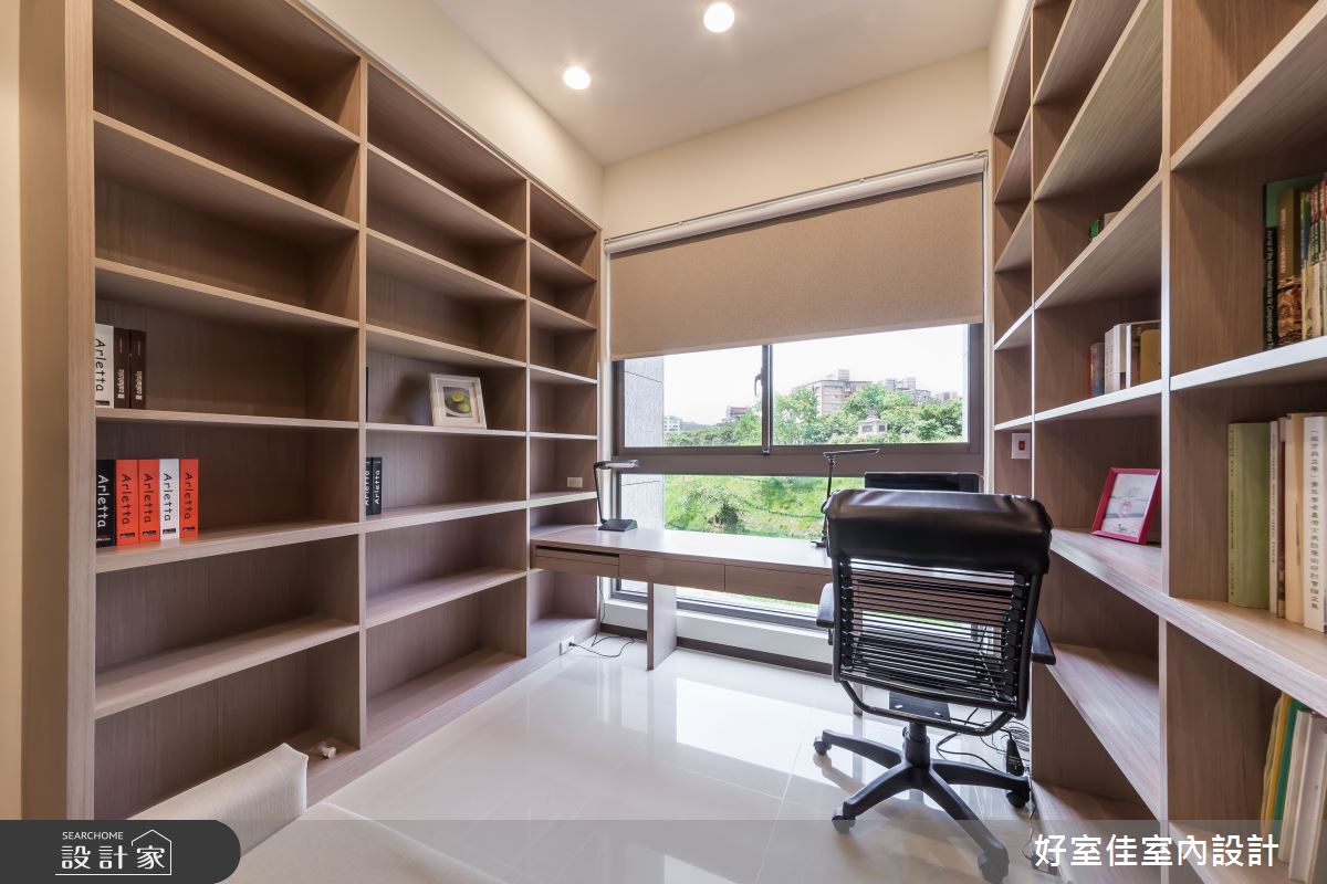17坪新成屋(5年以下)＿簡約風書房案例圖片＿好室佳室內設計＿好室佳_潛藏設計感的簡約之17