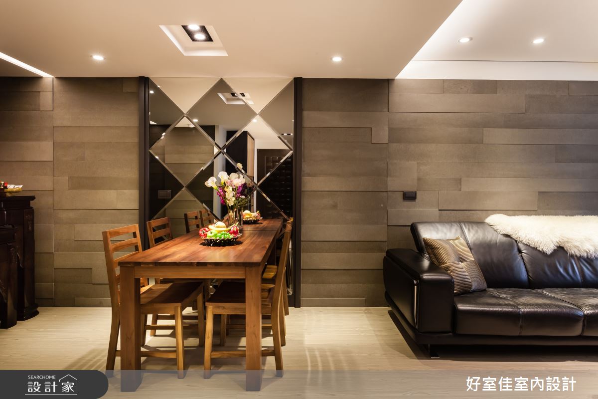 30坪中古屋(5~15年)＿簡約風餐廳案例圖片＿好室佳室內設計＿好室佳_黑白時尚晶亮質感宅之9
