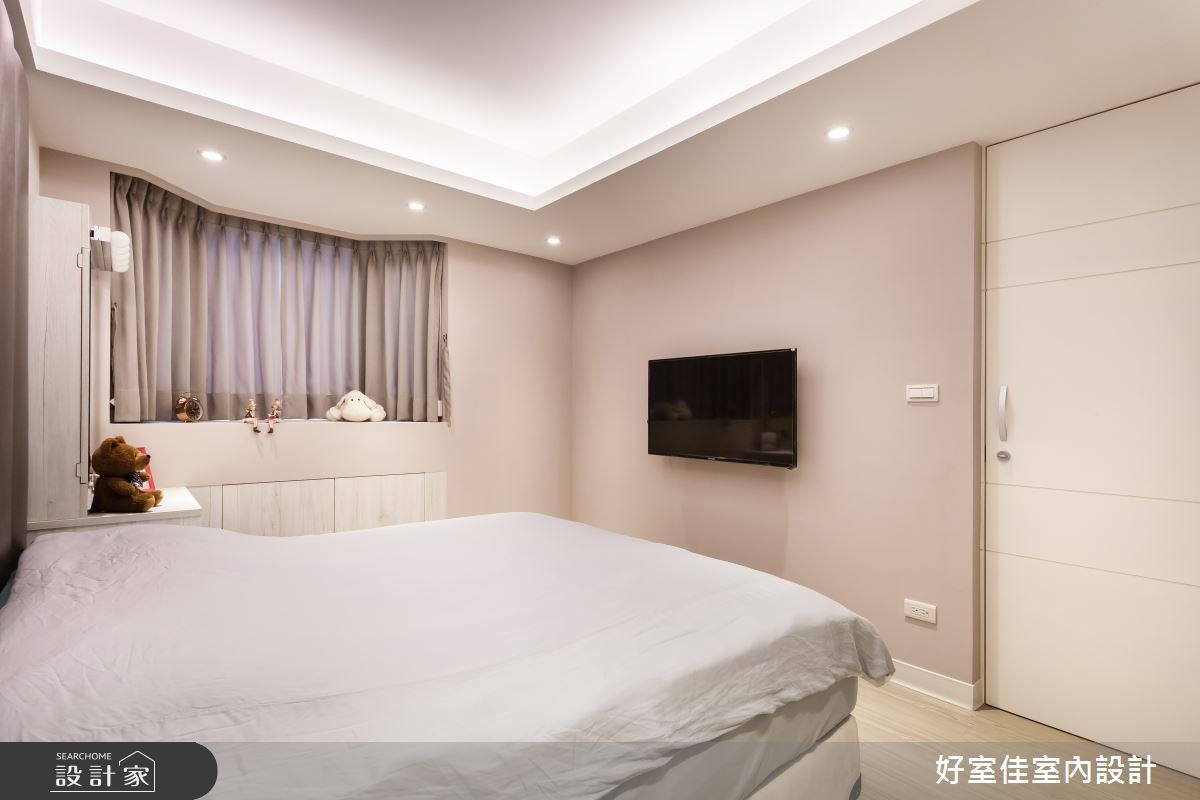 30坪中古屋(5~15年)＿簡約風臥室案例圖片＿好室佳室內設計＿好室佳_黑白時尚晶亮質感宅之14