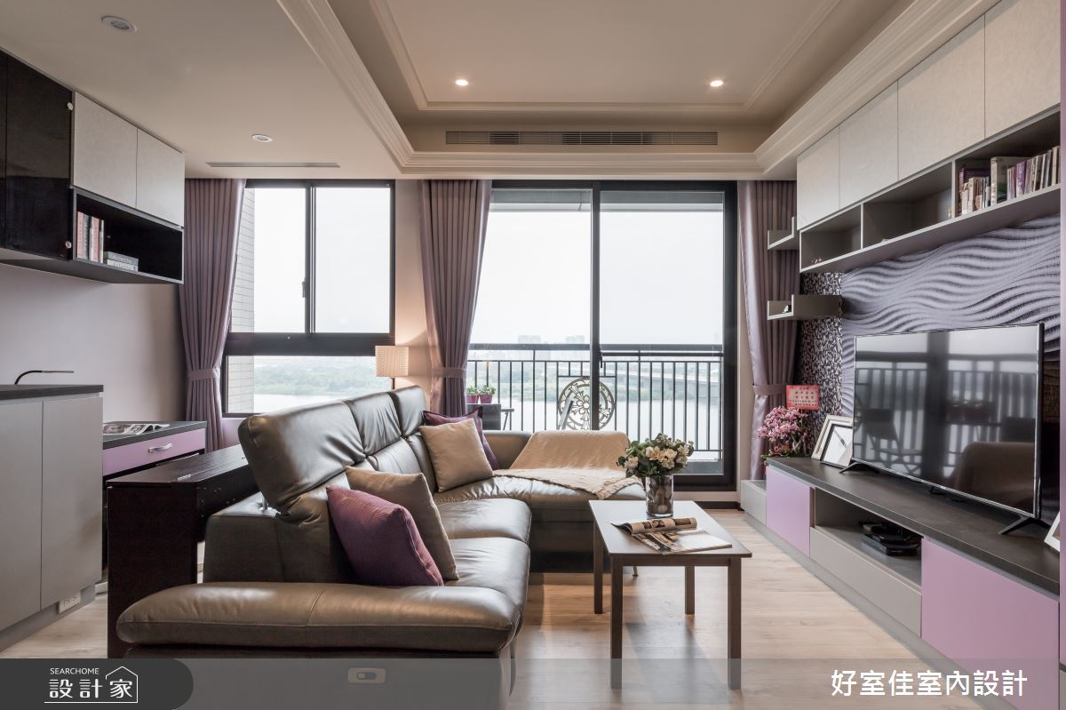新成屋(5年以下)＿現代風客廳案例圖片＿好室佳室內設計＿好室佳_戀戀紫色狂想曲之5