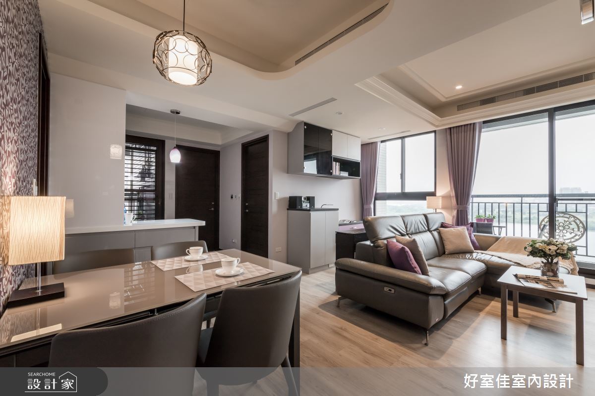 新成屋(5年以下)＿現代風客廳餐廳案例圖片＿好室佳室內設計＿好室佳_戀戀紫色狂想曲之7
