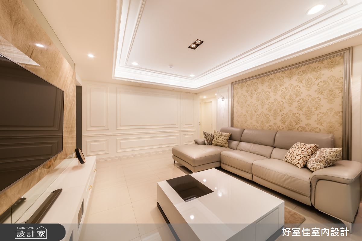 36坪老屋(16~30年)＿新古典客廳案例圖片＿好室佳室內設計＿好室佳_輕古典華宅之3