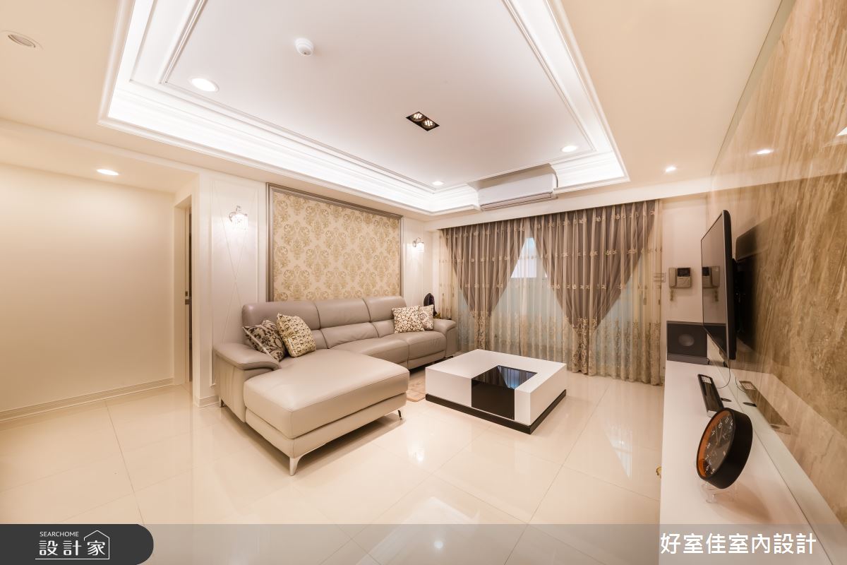 36坪老屋(16~30年)＿新古典客廳案例圖片＿好室佳室內設計＿好室佳_輕古典華宅之4