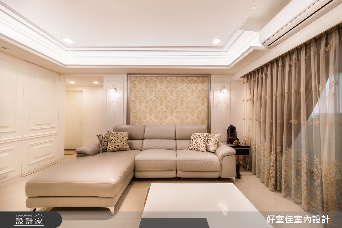 36坪老屋(16~30年)＿新古典客廳案例圖片＿好室佳室內設計＿好室佳_輕古典華宅之5