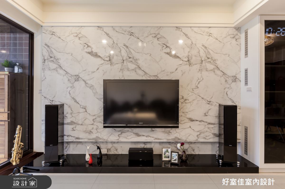 40坪新成屋(5年以下)＿現代風客廳案例圖片＿好室佳室內設計＿好室佳_簡約感 影音機能屋之2