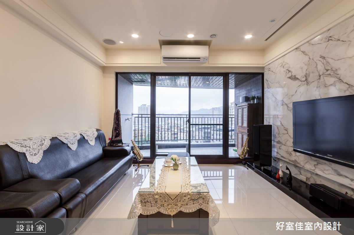 40坪新成屋(5年以下)＿現代風客廳案例圖片＿好室佳室內設計＿好室佳_簡約感 影音機能屋之3