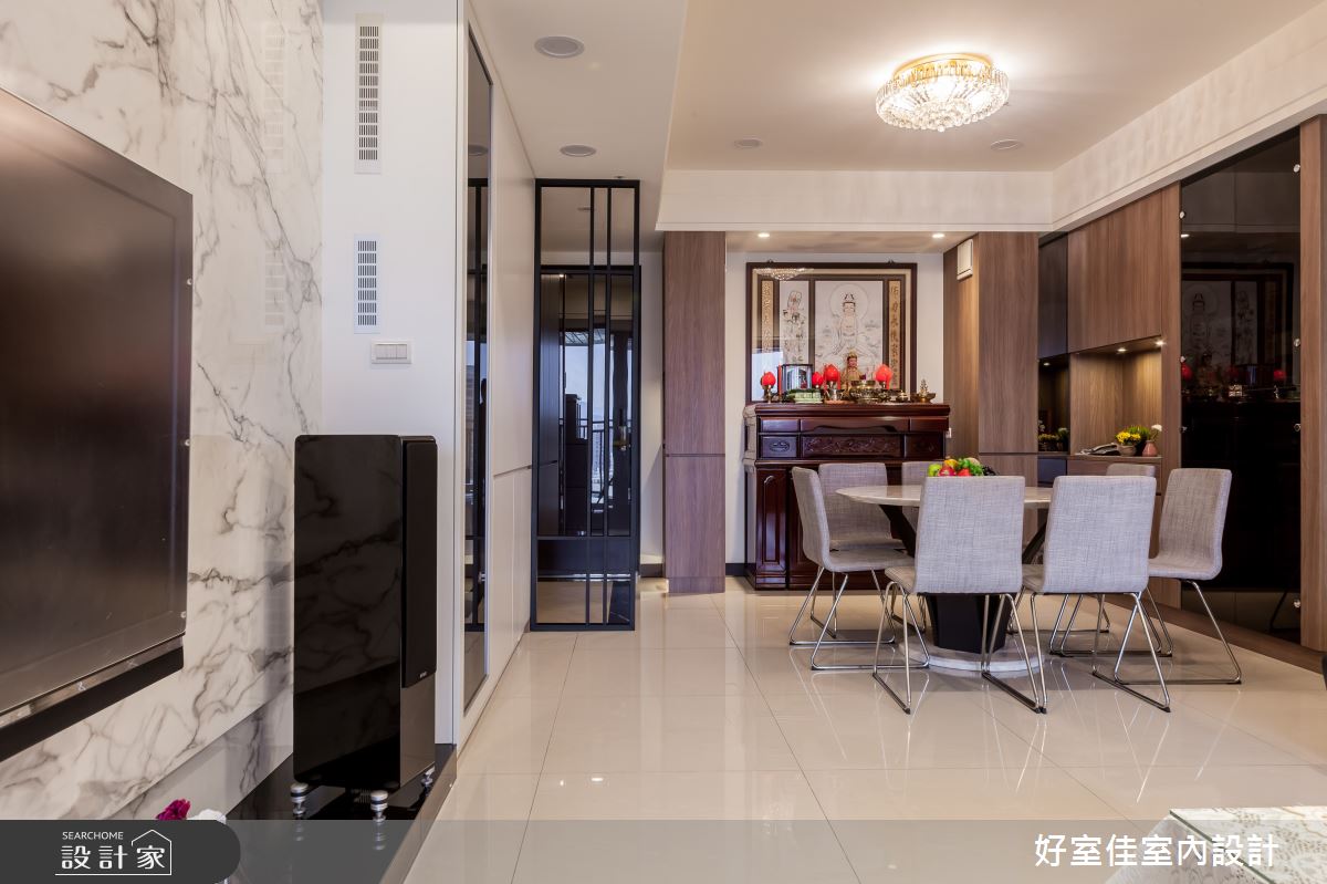 40坪新成屋(5年以下)＿現代風餐廳案例圖片＿好室佳室內設計＿好室佳_簡約感 影音機能屋之6