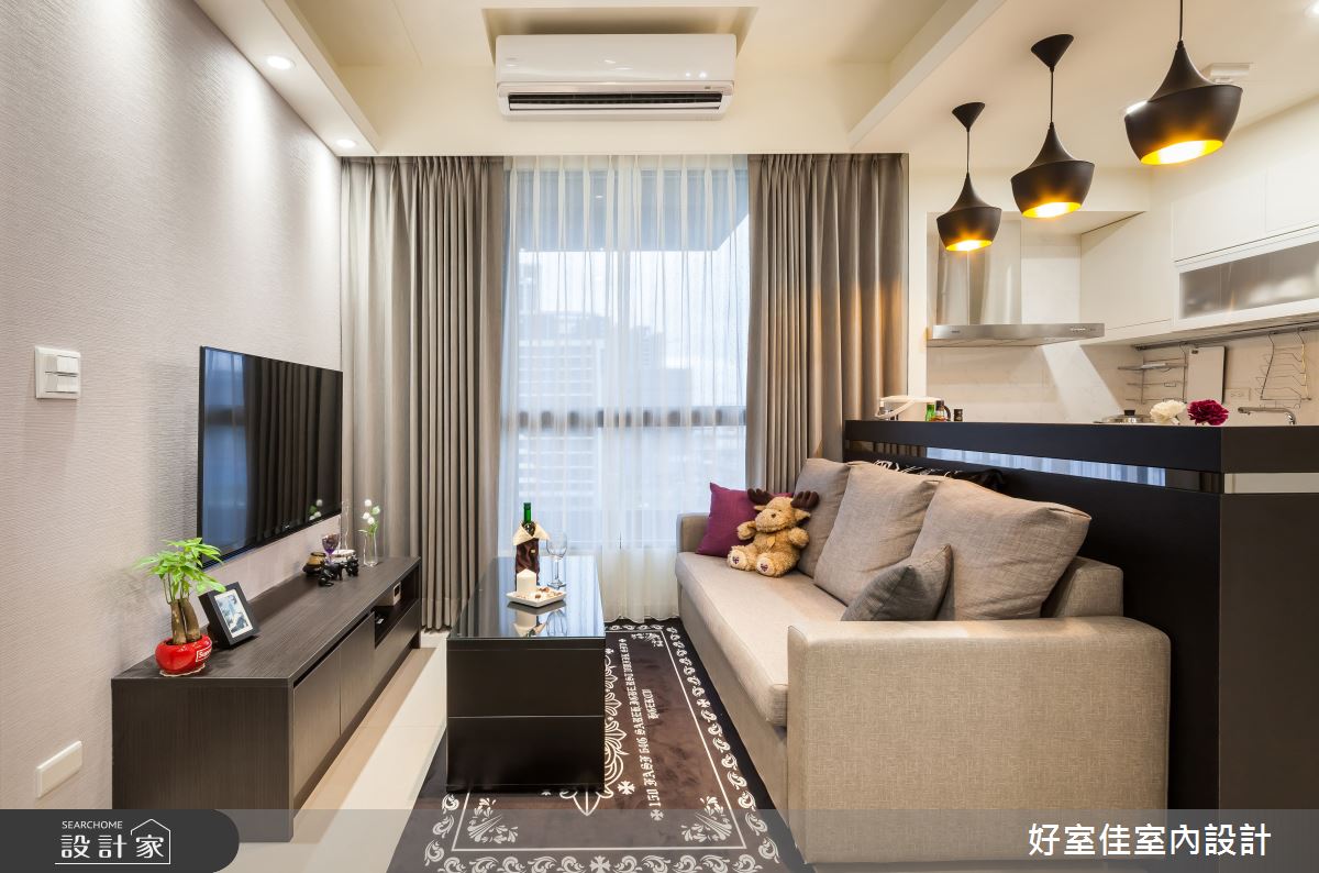 15坪新成屋(5年以下)＿現代風客廳案例圖片＿好室佳室內設計＿好室佳_品味放大 潮流屋之2