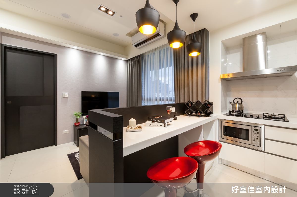 15坪新成屋(5年以下)＿現代風餐廳廚房吧檯案例圖片＿好室佳室內設計＿好室佳_品味放大 潮流屋之7