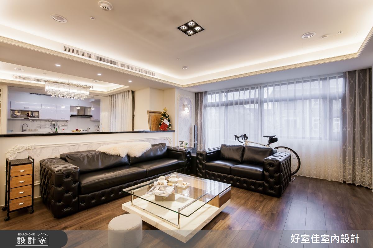54坪中古屋(5~15年)＿新古典客廳案例圖片＿好室佳室內設計＿好室佳_內斂溫柔新古典雅居之2
