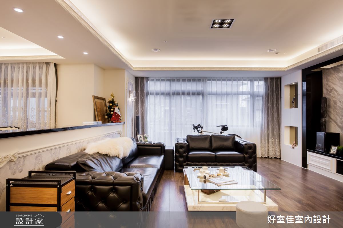 54坪中古屋(5~15年)＿新古典客廳案例圖片＿好室佳室內設計＿好室佳_內斂溫柔新古典雅居之4