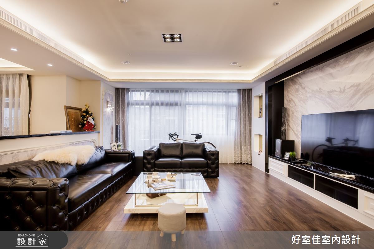 54坪中古屋(5~15年)＿新古典客廳案例圖片＿好室佳室內設計＿好室佳_內斂溫柔新古典雅居之7