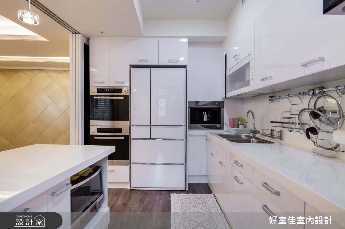 54坪中古屋(5~15年)＿新古典廚房中島案例圖片＿好室佳室內設計＿好室佳_內斂溫柔新古典雅居之13