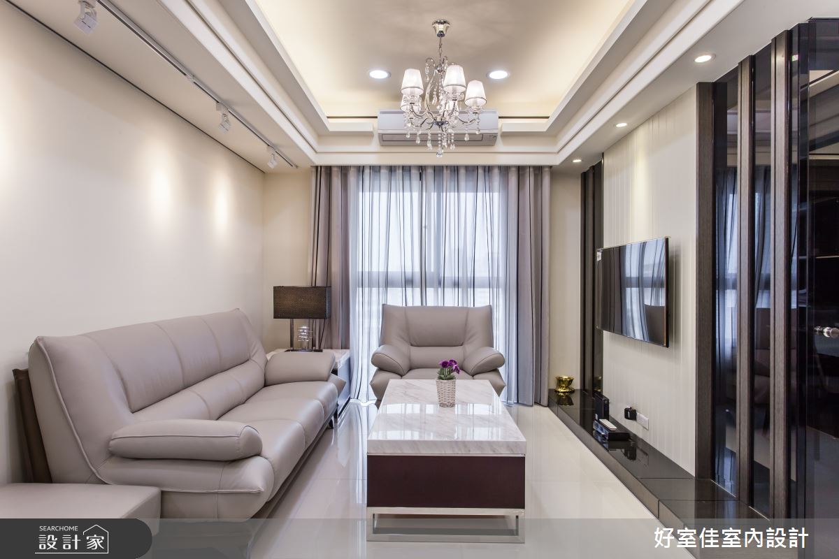 27坪中古屋(5~15年)＿簡約風客廳案例圖片＿好室佳室內設計＿好室佳_27坪空間放大術之2