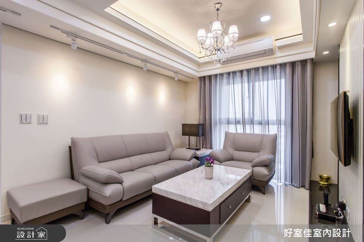 27坪中古屋(5~15年)＿簡約風客廳案例圖片＿好室佳室內設計＿好室佳_27坪空間放大術之3