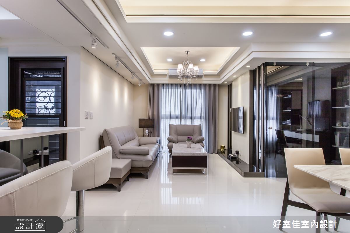 27坪中古屋(5~15年)＿簡約風客廳案例圖片＿好室佳室內設計＿好室佳_27坪空間放大術之4