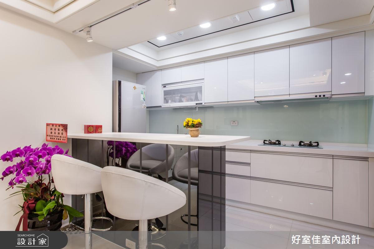 27坪中古屋(5~15年)＿簡約風餐廳廚房中島案例圖片＿好室佳室內設計＿好室佳_27坪空間放大術之6
