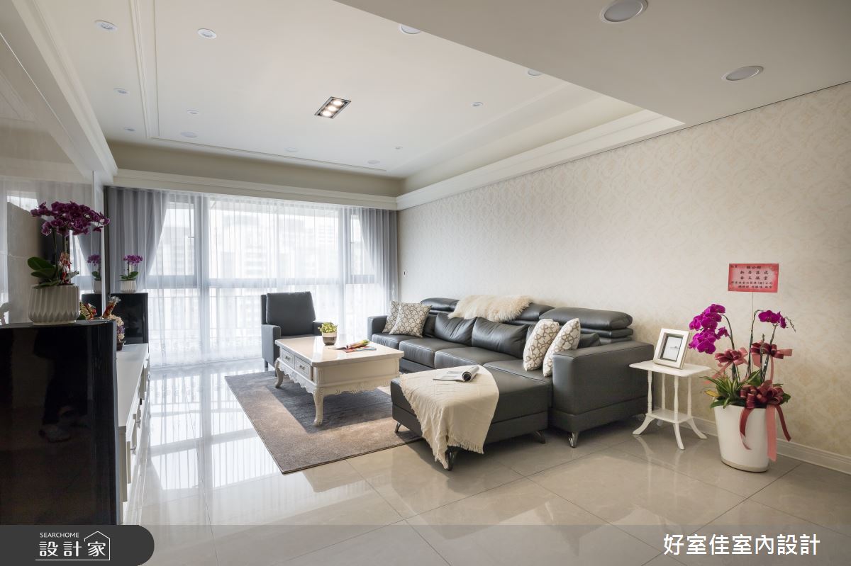 50坪新成屋(5年以下)＿現代風客廳案例圖片＿好室佳室內設計＿好室佳_甜入你心的優雅美學之2