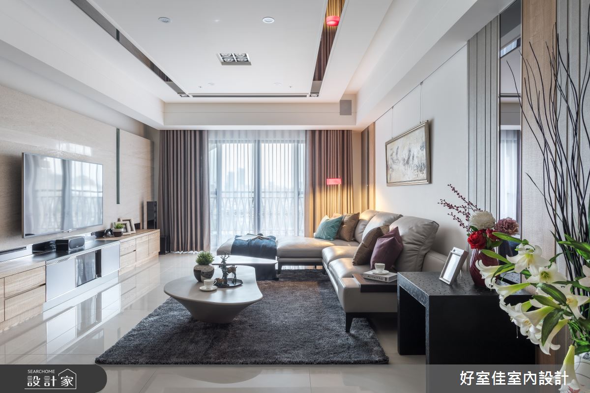 41坪新成屋(5年以下)＿現代風客廳案例圖片＿好室佳室內設計＿好室佳_尊榮的優雅精髓之3