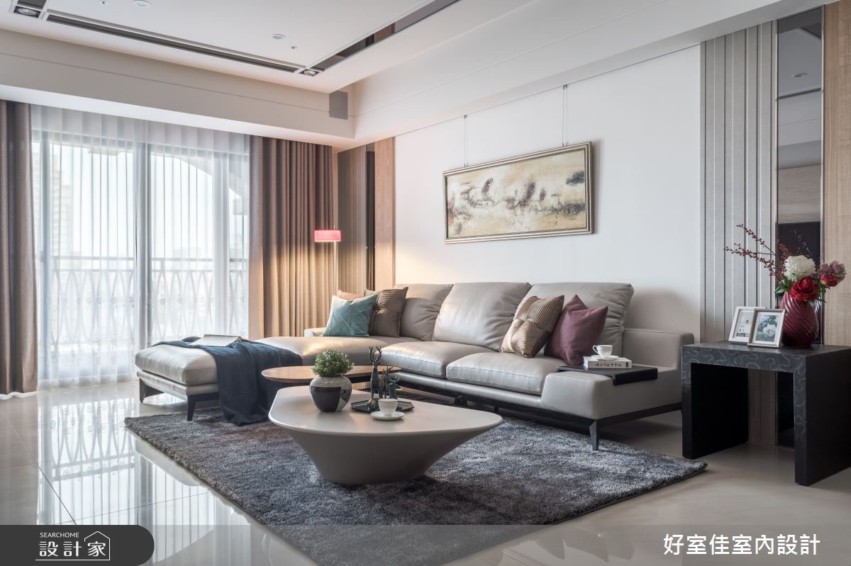 41坪新成屋(5年以下)＿現代風客廳案例圖片＿好室佳室內設計＿好室佳_尊榮的優雅精髓之5