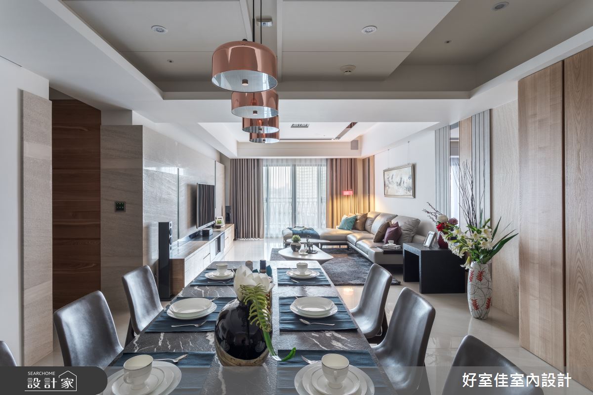41坪新成屋(5年以下)＿現代風餐廳案例圖片＿好室佳室內設計＿好室佳_尊榮的優雅精髓之9