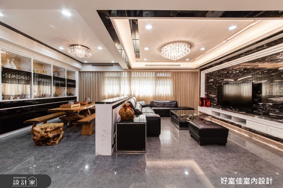 85坪新成屋(5年以下)＿新古典客廳多功能室案例圖片＿好室佳室內設計＿好室佳_金碧奢華 古典好宅之2