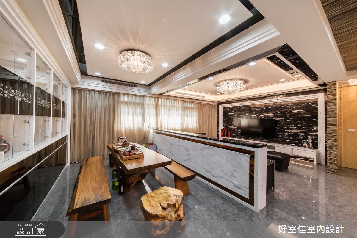 85坪新成屋(5年以下)＿新古典客廳多功能室案例圖片＿好室佳室內設計＿好室佳_金碧奢華 古典好宅之5