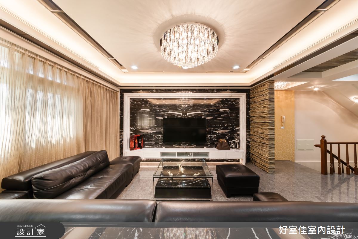 85坪新成屋(5年以下)＿新古典客廳案例圖片＿好室佳室內設計＿好室佳_金碧奢華 古典好宅之7