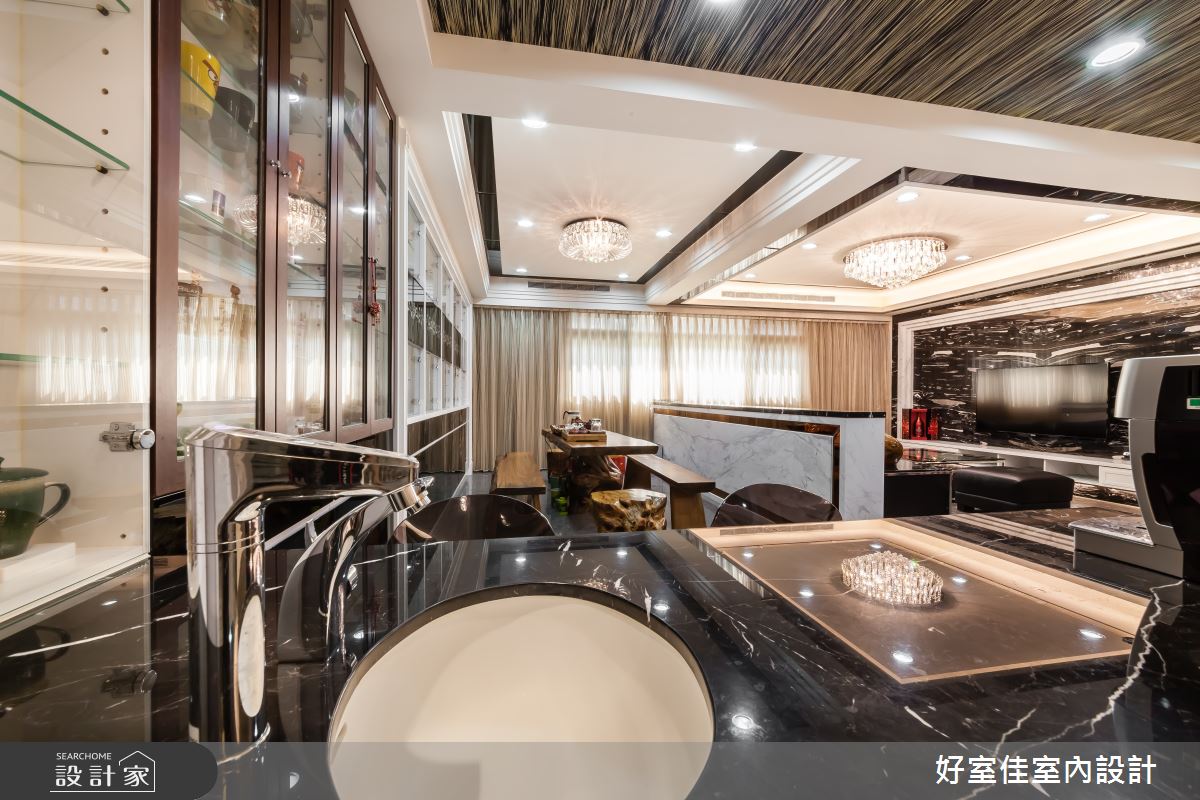 85坪新成屋(5年以下)＿新古典吧檯案例圖片＿好室佳室內設計＿好室佳_金碧奢華 古典好宅之8