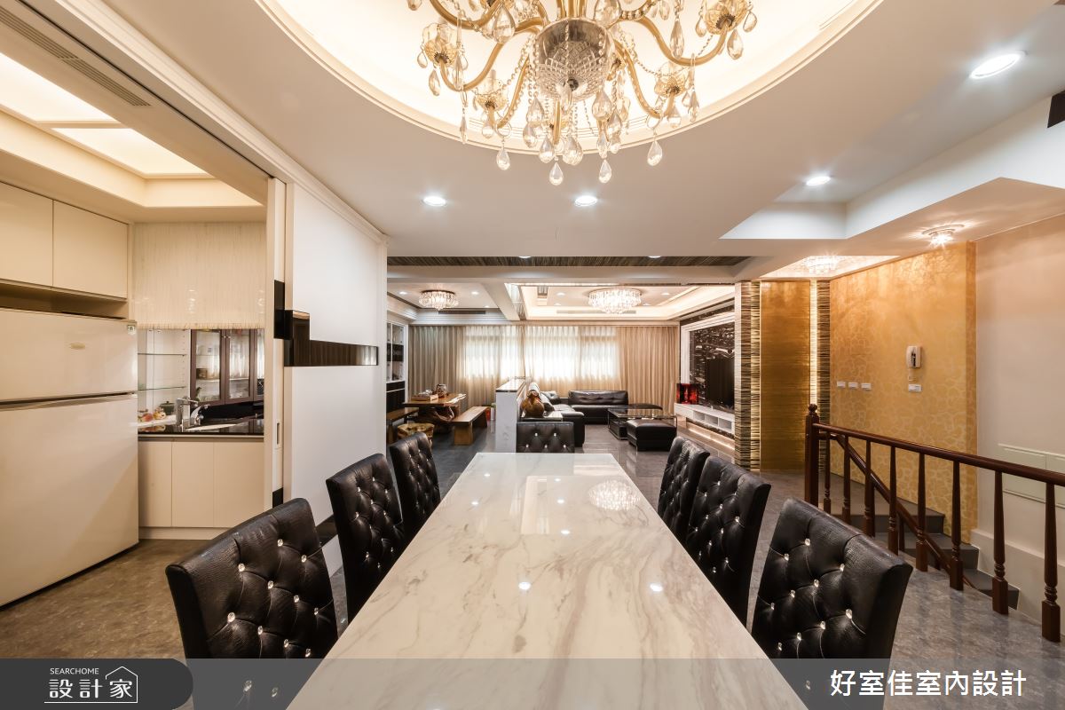 85坪新成屋(5年以下)＿新古典餐廳案例圖片＿好室佳室內設計＿好室佳_金碧奢華 古典好宅之12