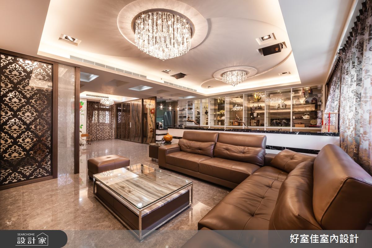 85坪新成屋(5年以下)＿新古典客廳案例圖片＿好室佳室內設計＿好室佳_金碧奢華感巧思美宅之4